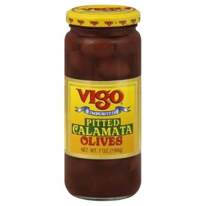 vigo – oliv kalamata punted, 7 Unzen Packung mit 6