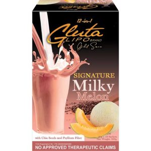 Gluta Lipo Marke – 12 in 1 Unterschrift – Milchmelone – 10 Beutel – 250 g