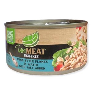 Unmeat – Fish-Free Tuna Flakes in Wasser mit Salz zugesetzt – 180 g