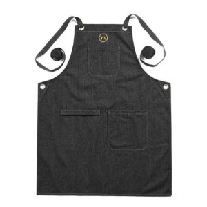Fox Run Marken – Outset Schwarz Denim Grill Schürze für Herren und Damen, 27′′