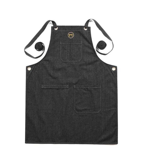 Fox Run Marken – Outset Schwarz Denim Grill Schürze für Herren und Damen, 27′′