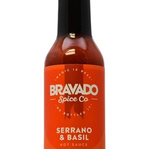 Bravado Gewürz Co. serrano und Basilikum scharfe Sauce, . – 5oz