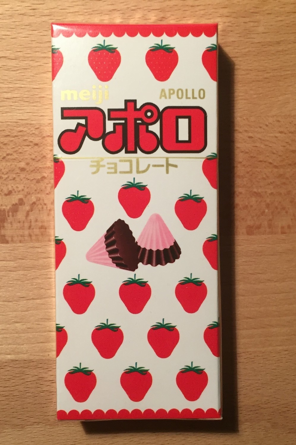 Meiji “Apollo” Erdbeere & Milchschokolade, 46g