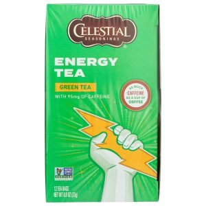 Celestial Seasonings Energy Grüner Tee Koffein, 12 Beutel Packung mit 6