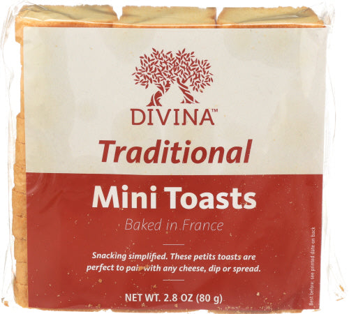 Divina Traditionelle Toasts Mini, 2.82 Oz (Packung von 24)
