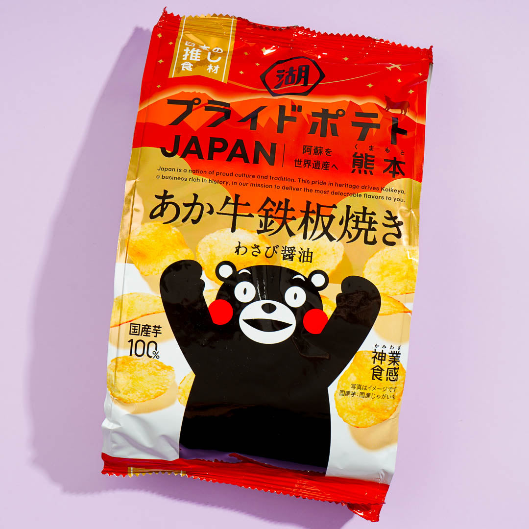 Koikeya Pride Kartoffelchips – Kumamon Rindfleisch Teppanyaki