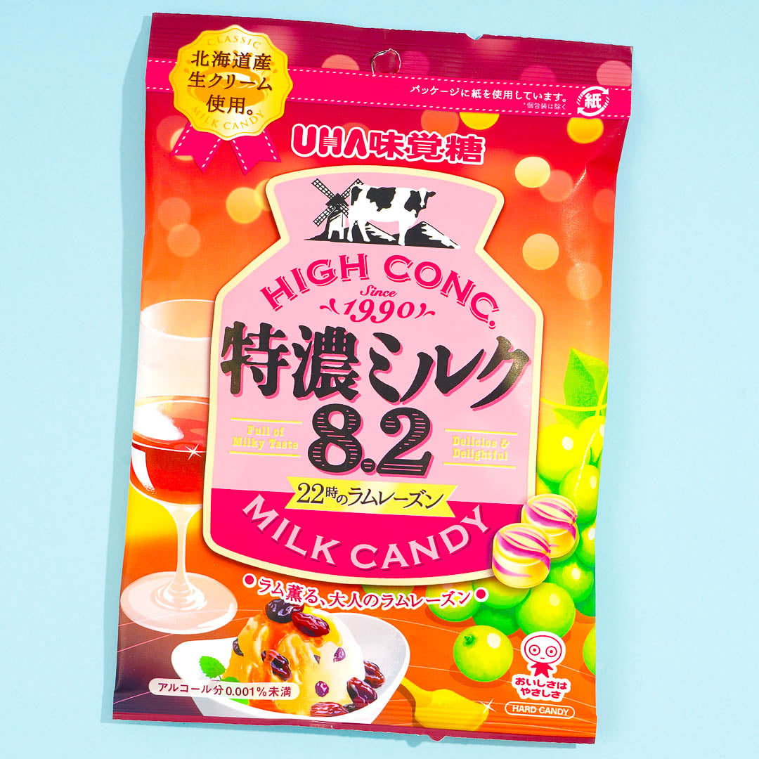 UHA Tokuno Milch 8.2 Hochkonzentrierte Süßigkeit – Rum Raisin