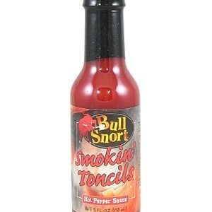 Bull Snort Smokin’ Toncils scharfe Sauce. – 5oz