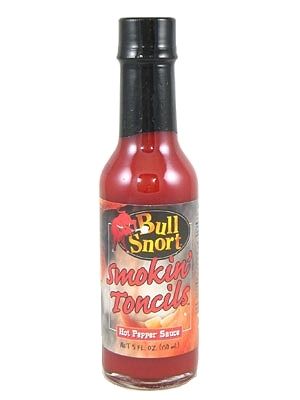 Bull Snort Smokin 'Toncils Chilisauce, 5oz