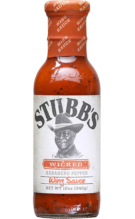 Stubb's Original Wicked Habanero Pfeffer Wing Sauce, 12 Unzen
