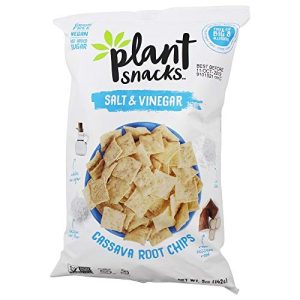 Plant Snacks Root Chip Cassava Salz & Essig, 5 Unzen Packung mit 12