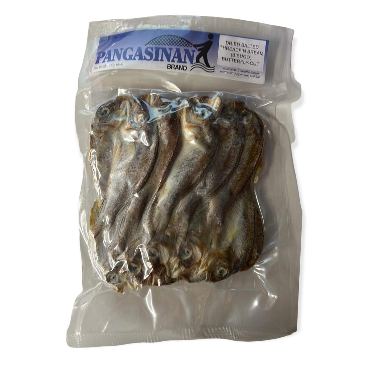Pangasinan Marke – Getrocknete gesalzene Fadenflosse Bream (Bisugo) Butterfly-Cut – 227 G