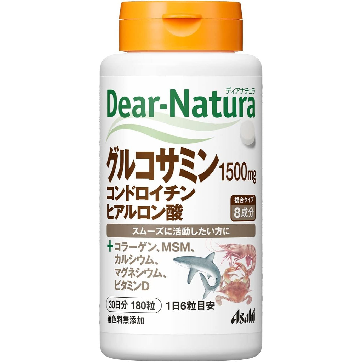 Diana Nature Glucosamin Chondroitin Hyaluronsäure Supplement 180 Tabletten (30-Tage-Versorgung) Hergestellt in Japan – Tokyo Sakura Mall
