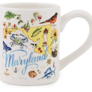 md maryland state ceramic sammlung tasse