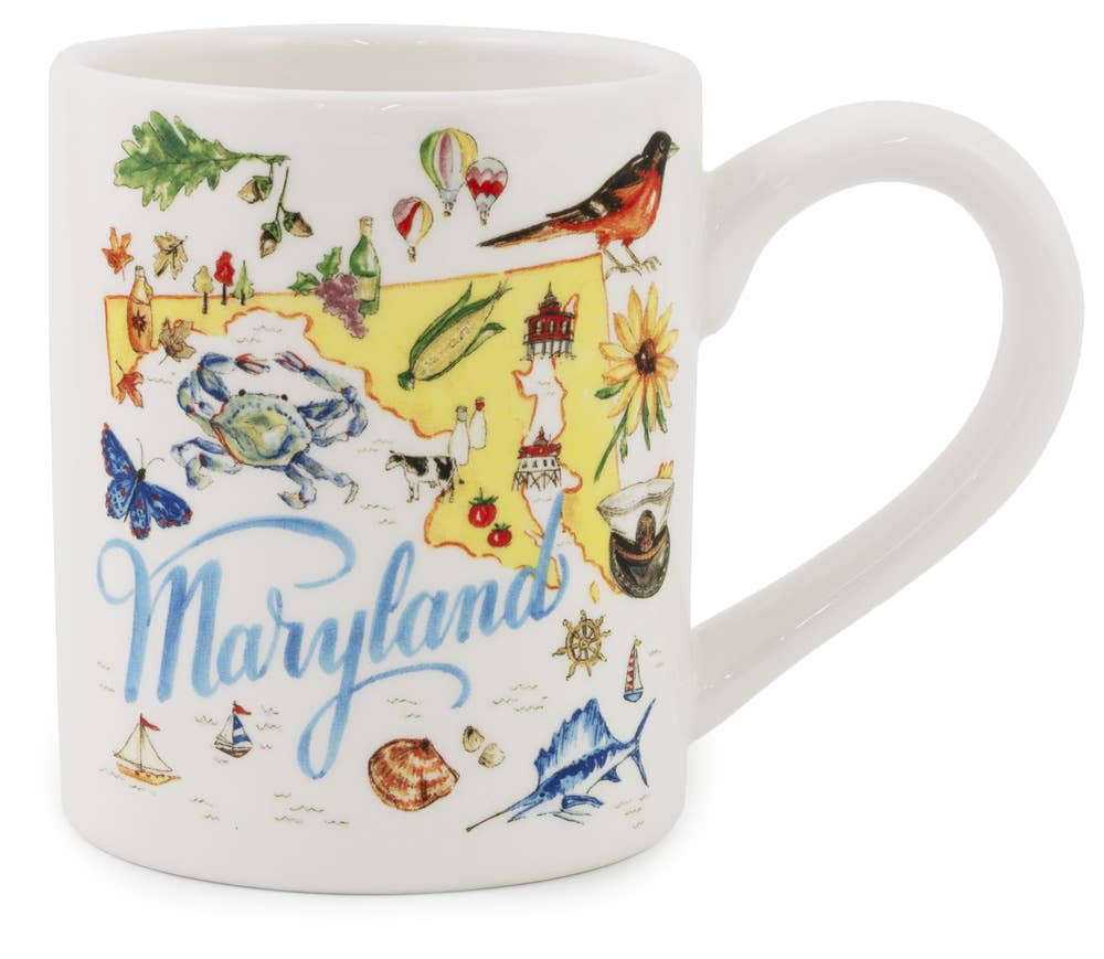 MD Maryland State Keramik Sammlung Tasse