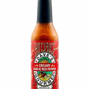 scharfe Sauce Daves Gourmet cremigen Knoblauch roten Pfeffer Hitze 2 8