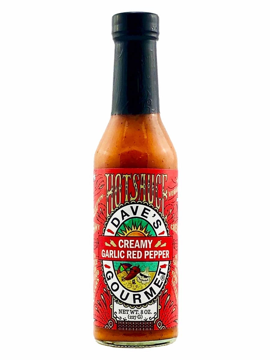 Chilisauce Daves Gourmet cremiger Knoblauch Rot Pfeffer Heat 2 8