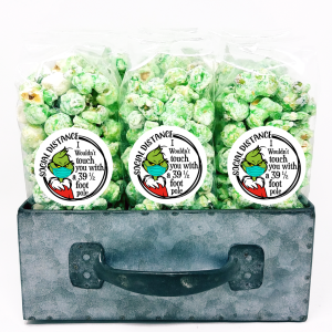Popcorn favor Taschen – soziale Distanz grinch