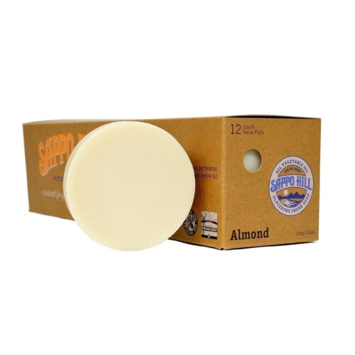 Sappo Soap Bar Soap Mandel 3,5 Unzen – Packung mit 12 Stück