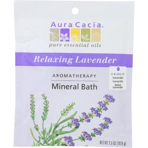 Aura Cacia Bad Mineral Lavendel entspannend, 2,5 oz (Packung mit 6)