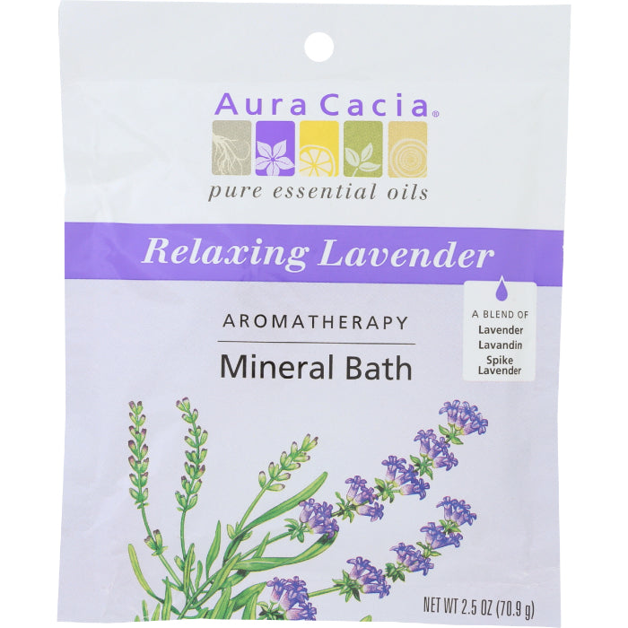 Aura Cacia Bad Mineral Lavendel entspannend, 2,5 oz (Packung mit 6)