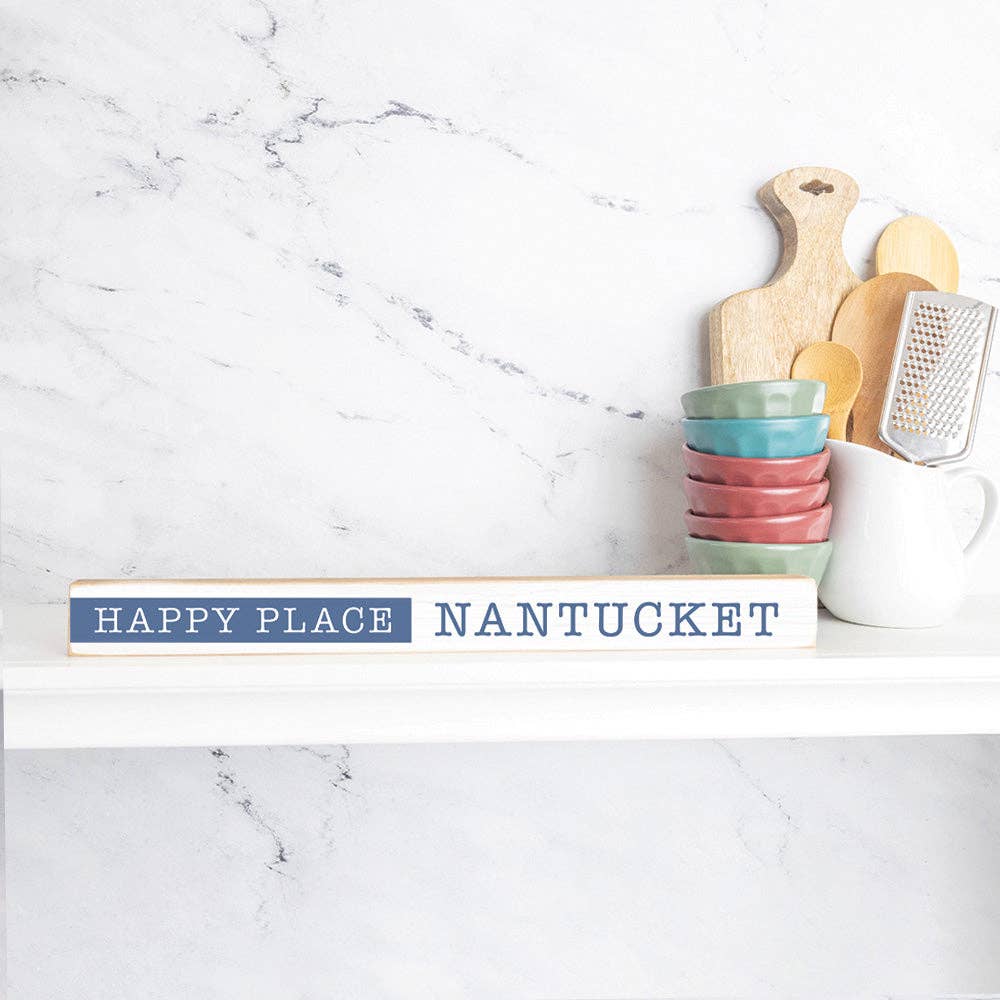 Rustic Marlin Happy Place Fell's Point Skinny Zeichen