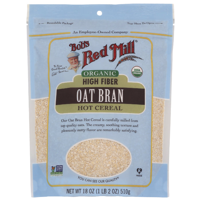 Bob's Red Mill Haferkleie, Bio, 18 OZ – 4er Packung