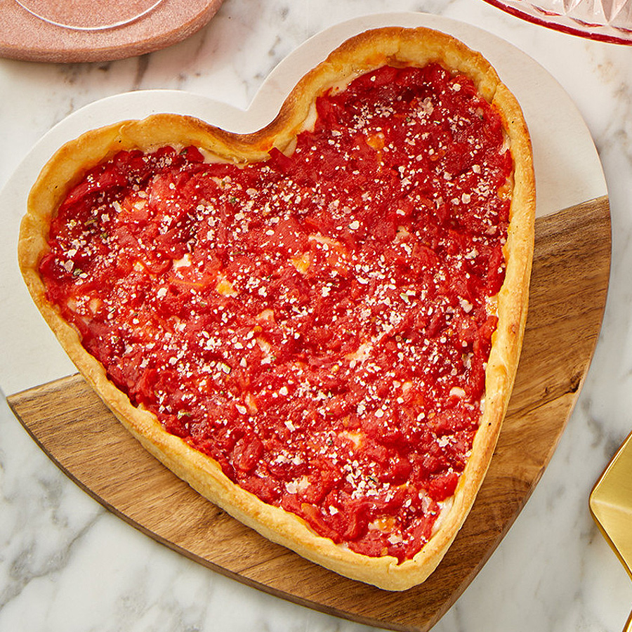 Herzförmige Pepperoni Pizza Add-on