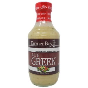 Farmer Junge Restaurant lite griechisch Dressing kein Natrium!