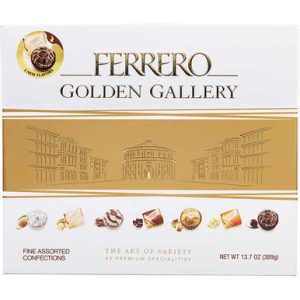 Ferrero goldene Galerie feine sortierte Konfitüren Geschenkbox, 13,7 Unzen.
