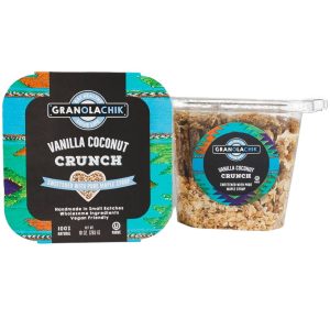 Granola Chik Vanille Kokos Crunch Container – 6 Behälter x 10 Unzen