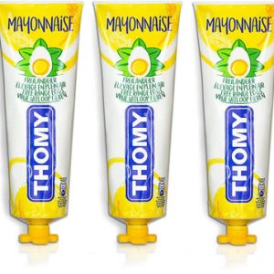 Thomy Mayonnaise in einem Tubus, Druck Mayo, (Packung mit 3)