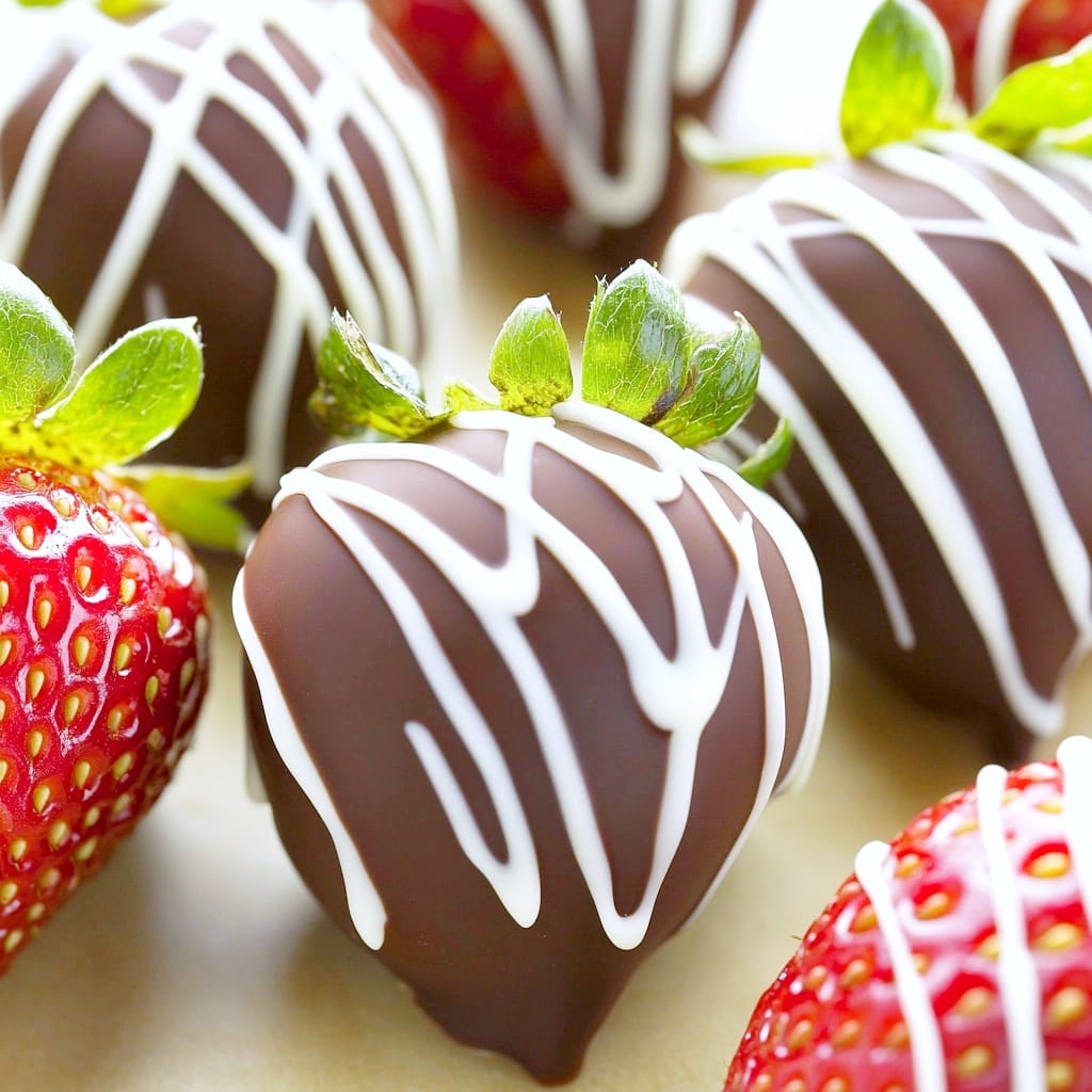 Madhu Schokolade Schokolade überzogene Erdbeeren