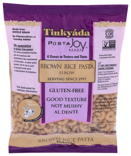Tinkyada Pasta Brwn Reis Ellenbogen 16 Oz – Packung mit 1