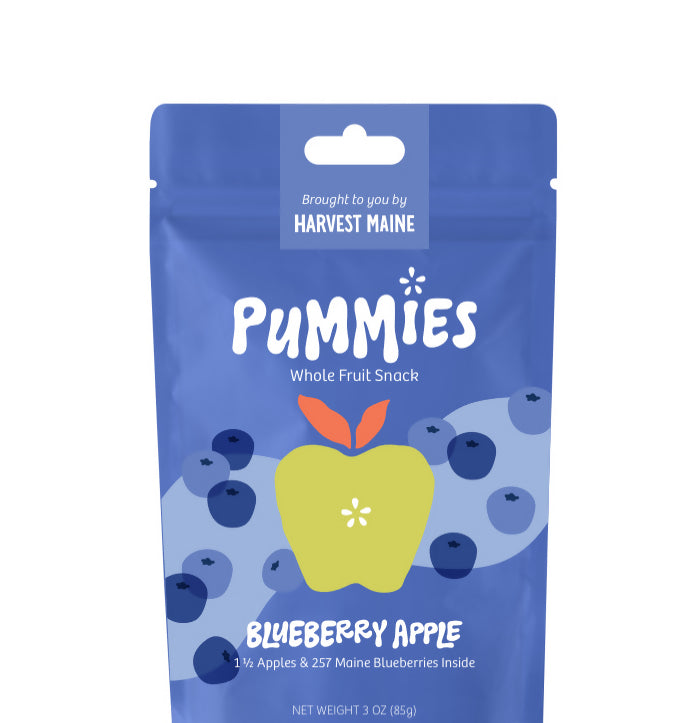 Ernte Maine Heidelbeere Pummies Frucht Bites Tasche, Upcycled – 8 Beutel x 3 Unzen Fall