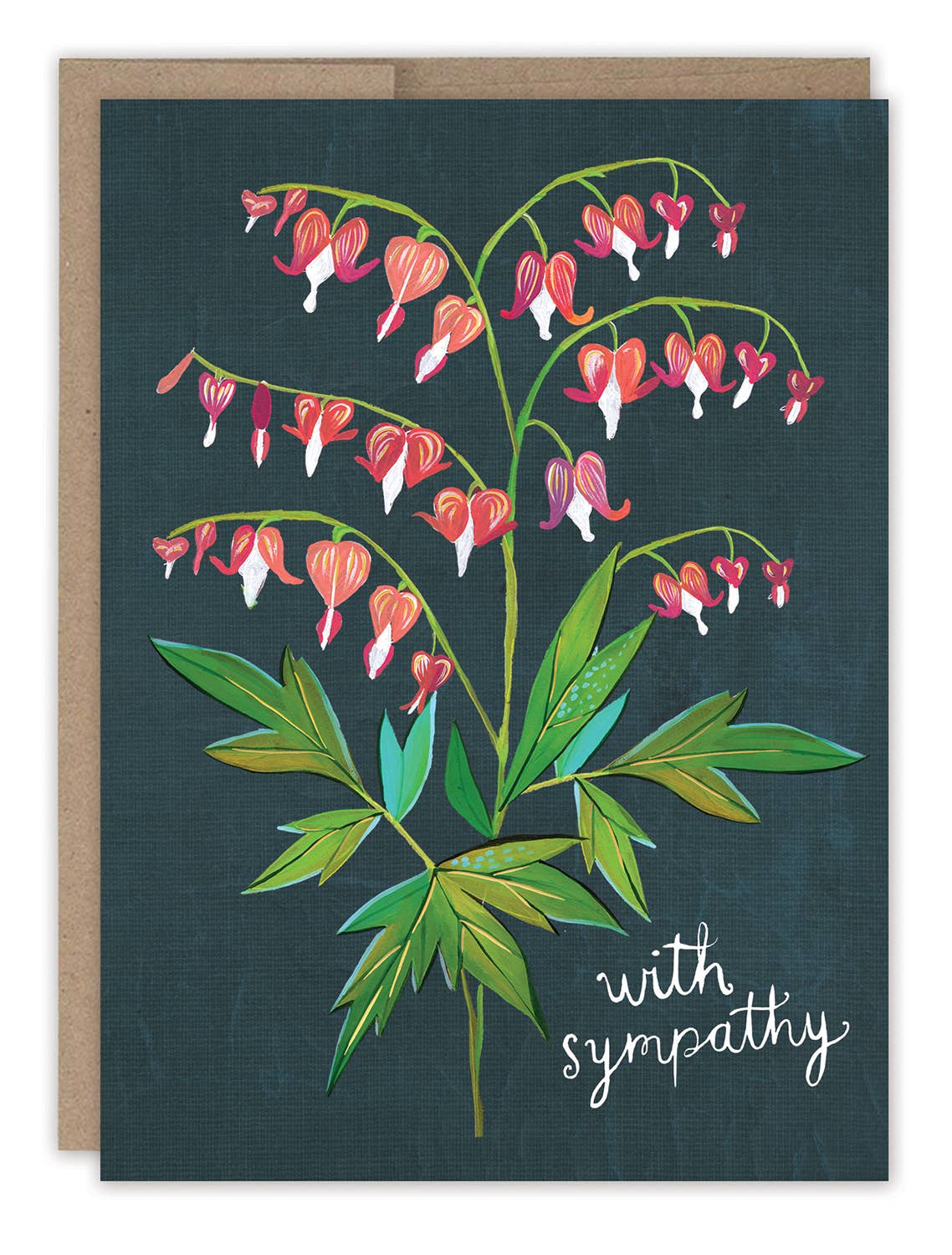 Biely & Shoaf Blutende Herzen Sympathy Card