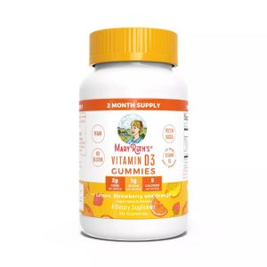 MaryRuth’s Vitamin D3, Erdbeerorange, 60 Stk – Packung mit 1 Stück