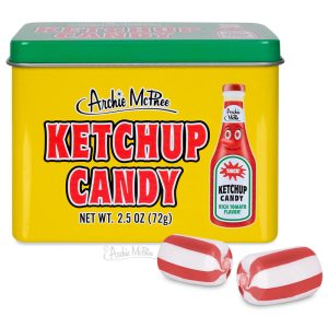 Ketchup Süßigkeiten und Zinn