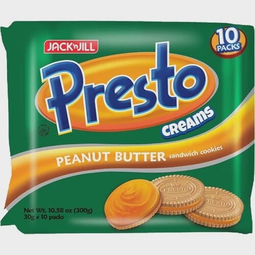 J & J Presto Cremes Erdnussbutter 10 X 30G