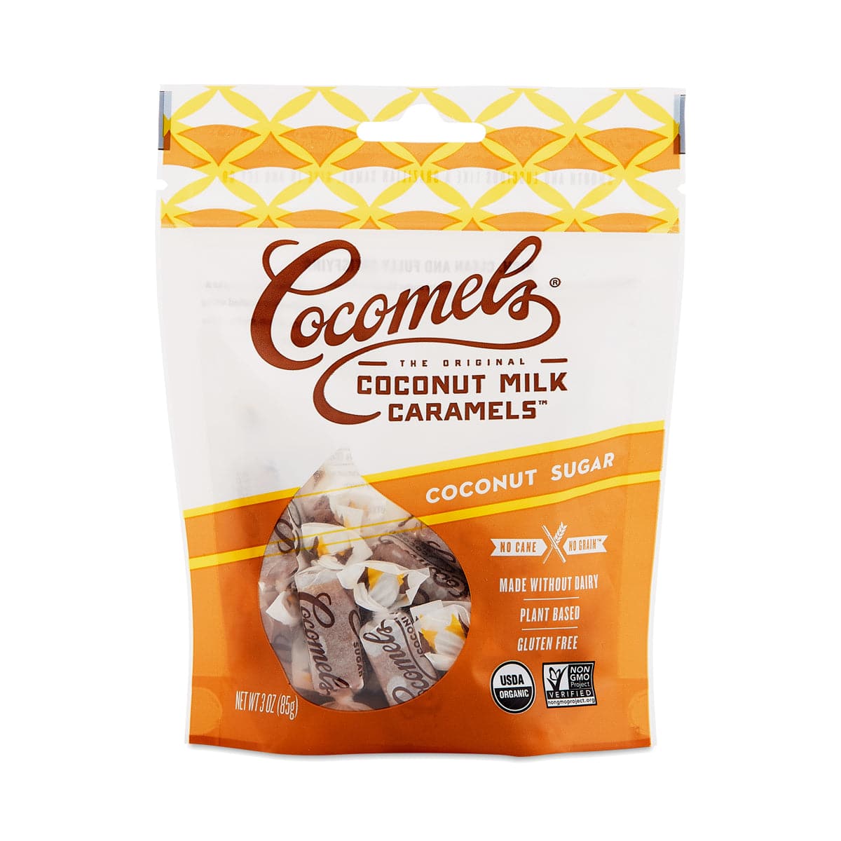 Cocomels, Kokos Milch Caramels, Kokos Zucker, 3 Unzen – Packung mit 6