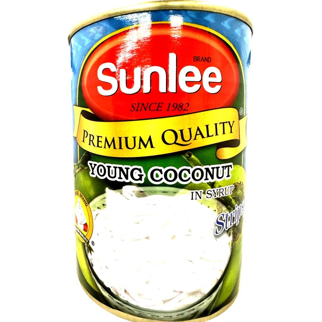 Sunlee – Junge Kokosnuss in Sirup – FleischSTREIFEN – 20 OZ