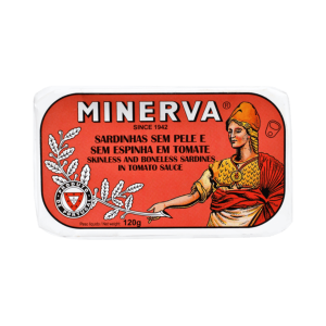 Portugalia Imports – Minerva Skinless and Boneless Sardines in Tomaten
