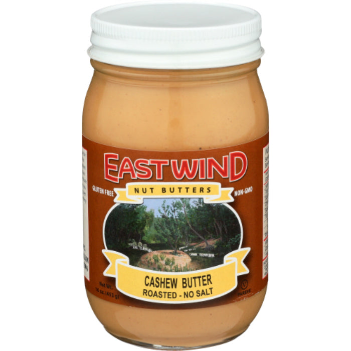Ostwind – Nussbutter Cashew, geröstet, 16 oz – Packung mit 6 Stück