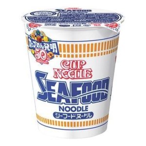 Nissin “Cup Nudeln, Meeresfrüchte Geschmack , japanische Instant-Ramen, – 75g