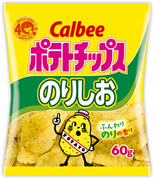 Calbee “Kartoffelchips, Algen (Nori) & Salzgeschmack”, 60g