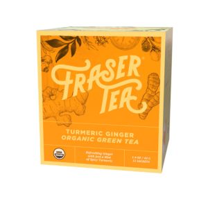 Fraser Tee – Bio-Grüner Tee mit Kurkuma & Ingwer, 1,4 Unzen