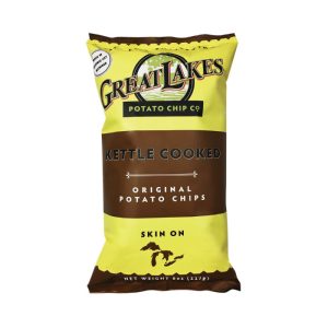 GREAT LAKES Kartoffel – Chips Kartoffeln original 8 Unzen – Packung mit 12