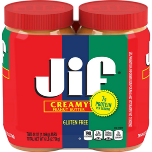 Jif Creamy Erdnussbutter, 48 Unzen (2 Packungen)