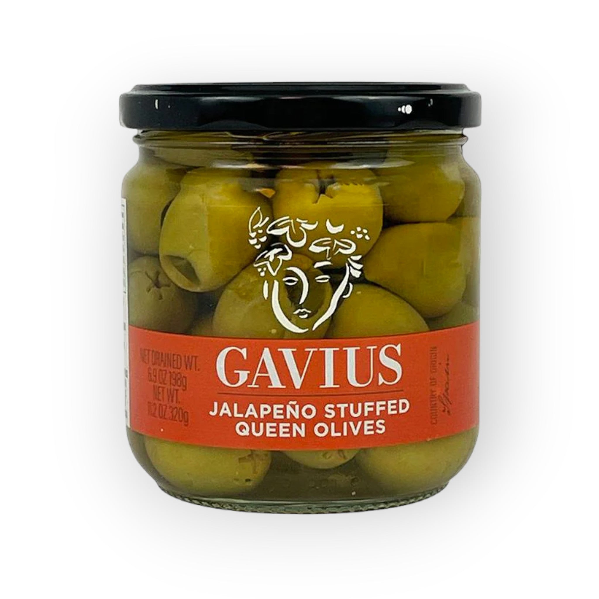 Gavius Jalapeno gefüllte Königin Oliven
