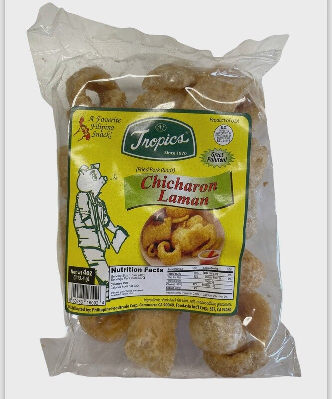 Trop- Schweinefleisch Chicharon Laman 4oz